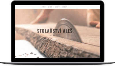 Webové stránky stolařství Aleš Webové stránky stolařství Aleš